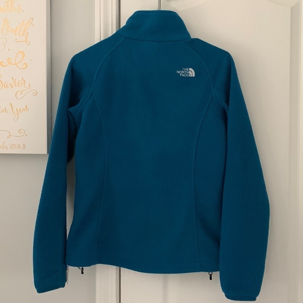 Teal blue green The North Face Jacket size XS zipper casual pockets - Picture 10 of 16